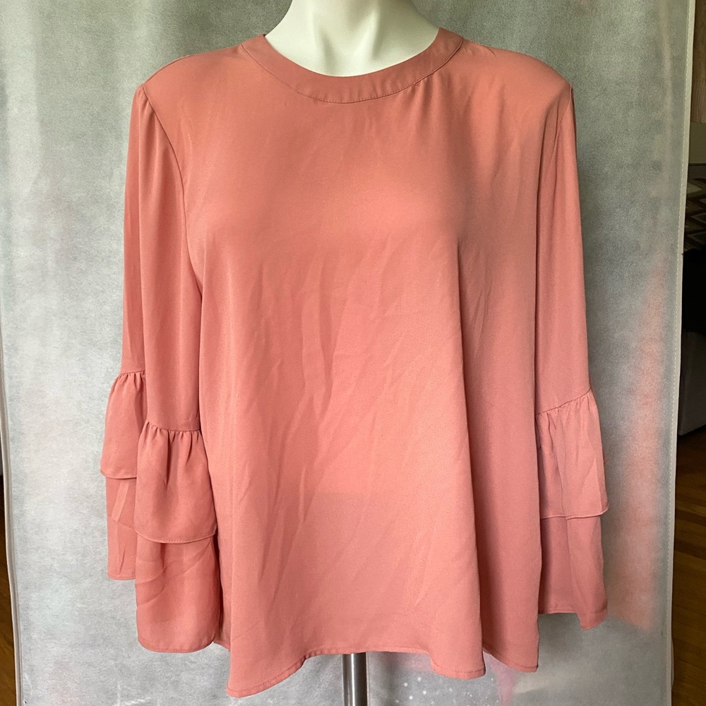 Violet + Claire layered bell sleeve blouse - Picture 7 of 7